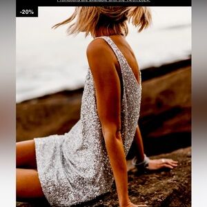 Mikuta the light sequin tank dress medium (now sold out)